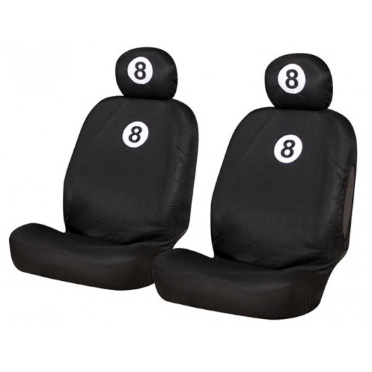 Funda textil para asientos delanteros 8 Ball