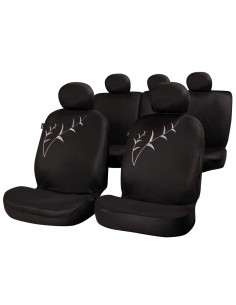 Fundas asientos textiles Tallo color negro