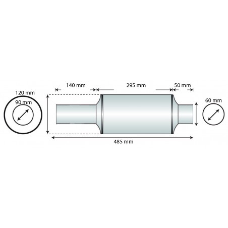 Terminal De Escape Inox.