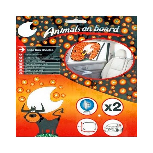 Parasol lateral rectangular Animals on board