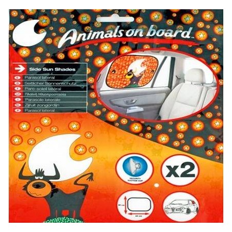Parasol lateral rectangular Animals on board