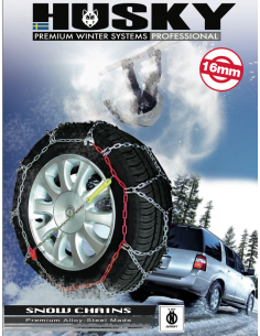 Cadenas de nieve 16 mm husky 4x4 suv 2