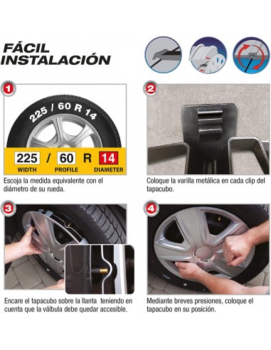 JUEGO 4 TAPACUBOS WASHINGTON