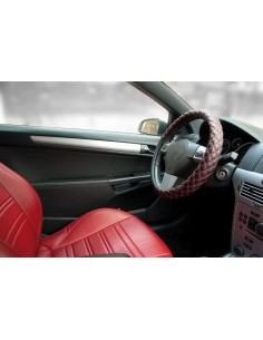 Funda Volante Negra Hilo Rojo 2