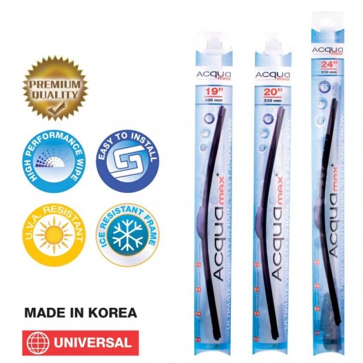 Escobillas limpiaparabrisas premium "AQUA MAX"