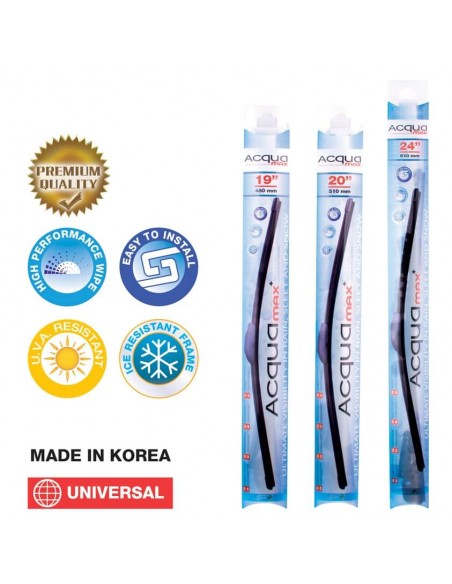 Escobillas limpiaparabrisas premium "AQUA MAX"