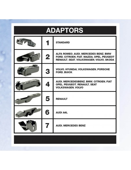 Escobillas limpiaparabrisas "RAINTRACK"