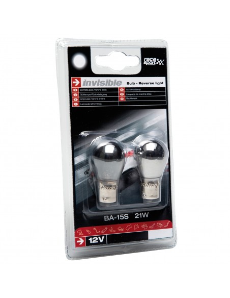 Bombilla Intermitente. Ba15S "Invisible" Luz Ámbar, Roja Antiniebla,  Blanca Marcha Atrás