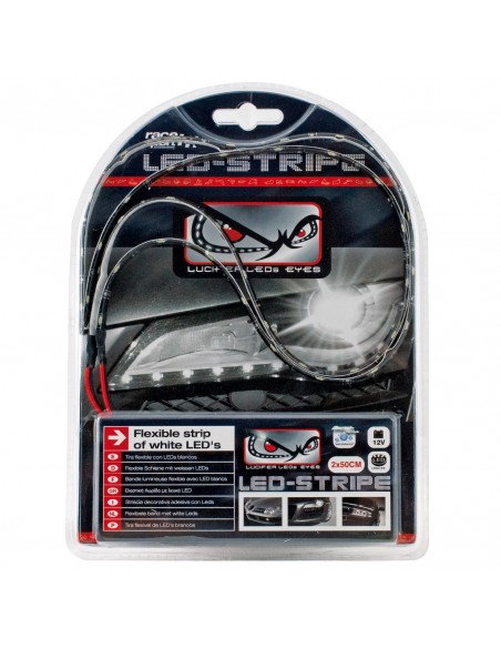 Tira Leds "Lucifer Eyes" 12V 2X50Cm. Blanco/Rojo