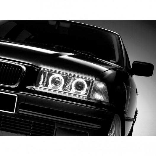 Tira Leds "Lucifer Eyes" 12V 2X50Cm. Blanco/Rojo