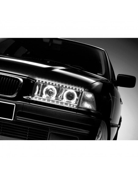 Tira Leds "Lucifer Eyes" 12V 2X50Cm. Blanco/Rojo