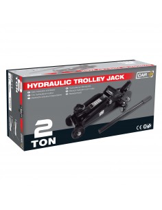 Gato hidraulico 2 toneladas con ruedas garaje 2