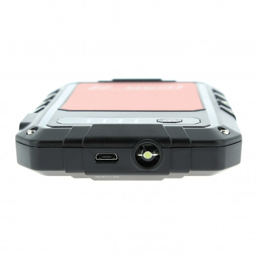 Arrancador portátil jump start y power bank con linterna LED para coche, moto, etc